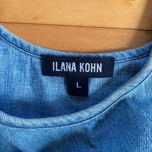 Ilana Kohn Blue Roxey Denim Tank Top